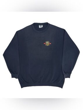 Vtg 90s Lee navy Boston Marathon Jimmy Fund Walk 27 mile club sweatshirt mens XL